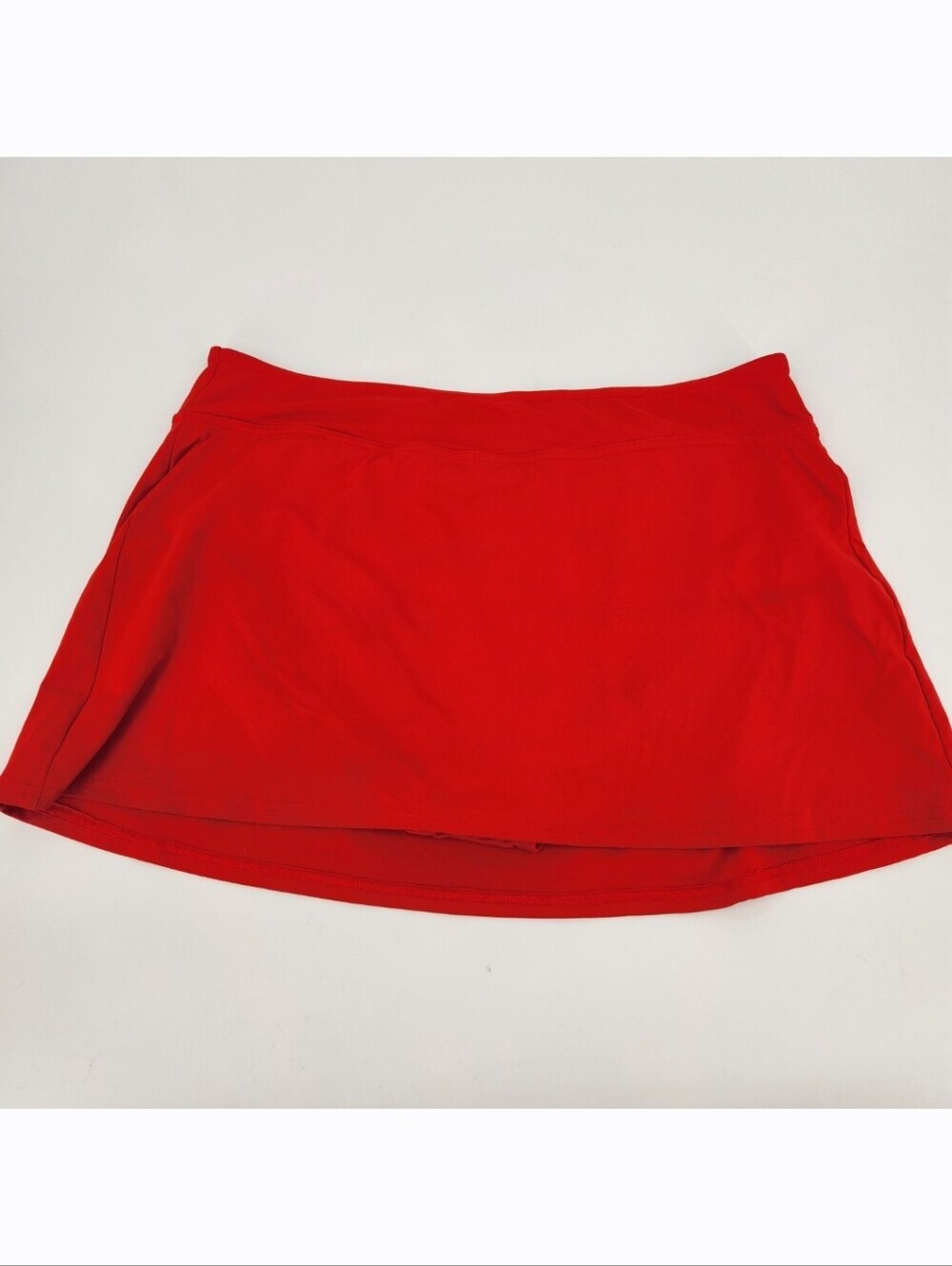 Lands End Swim Skirt Bottom Womens Size 12 Red 0872